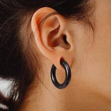 1pc 6mm/8mm Shiny Ear Rings/Ear Plugs, Suitable For Stretched Earlobes, 316 Stainless Steel Material, Piercing Jewelry - 1103 - View 6