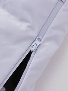 Balabala Boys' & Girls' Down Jacket Cute Hooded Winter 2024 Outerwear - Pink Purple - View 7