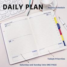 2025-2026新年除夕英语A5星空计划本，204张/408页，包含年度、月度、每周和每日计划，内置笔筒、书签、内袋，开学返校学生文具、商务办公笔记本 - A5 - 查看 8