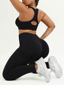 TNTOR Pantalones de yoga de cintura alta talla grande para mujer, pantalones de entrenamiento con control de abdomen, pantalones elásticos de secado rápido para deporte y running, pantalón pitillo efecto glúteos melocotón, pantalón de yoga de cintura media con diseño de cintura alta para efecto estilizante, adecuado para ejercicio y ciclismo