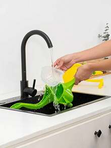 1 pezzo Spremiagrumi manuale senza elettricità - Costruzione in plastica robusta, design per spremitura rapida - Adatto per arance, limoni, melograni - Modello compatto facile da pulire, produzione di alta qualità, spremi-frutta un must-have per gli essenziali per la casa e il campeggio all'aperto