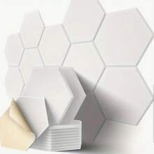 12pcs Self-Adhesive Acoustic Foam Panels, 12x10 Inches, High Density 339.51LB/M², Sound Absorbing Insulation Decorative Tiles, No Nails Wall Decor, Multi-Purpose For Valentine's Day, Home, Study, Office, Classroom, Christmas & New Year Decoration, Photo Display, Message Board, Creative New Year Gift - Multicolor/A - View 1