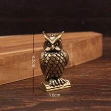 1/2PCs Owl Brass Ornament Handmade Boho Decor Creative Figurine Small Desk Decorations Unique Gift For Home Luxury Decor Home Decor