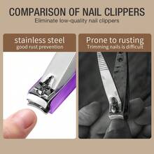 J·FOCUS 2026 New Fashion High-End Lipstick Style Nail Clipper, Professional Stainless Steel High-Precision Sharp Anti-Splash Upgraded Version, Ergonomic Easy To Cut Hard Nails, Hygienic Storage Manicure Pedicure Tool, Travel Portable Decoration, Ideal Gift For Valentine's Day, Mother's Day, Father's Day, Boyfriend, Girlfriend, Business Gathering