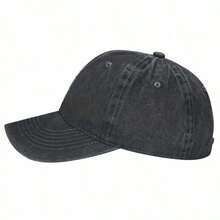 Embroidered Lips Vintage Soft Baseball Caps Men Women Water Washed Cotton Hat Sports Fishing Dad Visor Peaked Cap - Black - View 4