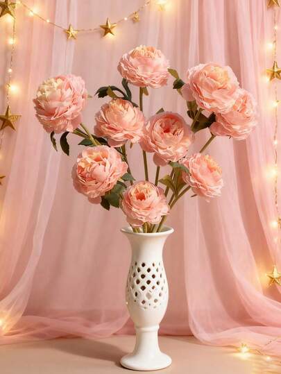 11" Artificial Peony Flowers | Realistic Fake Peony Stems For Wedding, Party & Home Table Centerpieces Decor Gifts For Women,Mum Gifts,Gifts,Flowers,Stamen,Diy,Room Decor,Bedroom Decor,Plants,Wedding Decirations,Gifts For Girlfriend,Flower Box,Crochet Flowers,Bridal Bouquet,Wedding Flowers,Wedding Bouquets Bride,Fake Flowers,