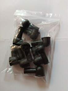 10 Pcs Black Battery Terminal Boots Insulating Covers, PVC Cable Lug Protector Cover Lug Caps For Auto Marine Commercial And Power Sports, Insulating Rubber Covers Skins Tool Parts - Black - View 7