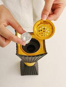 1个圣杯造型香炉 - 创意设计，简约风格，斋月装饰，树脂材质 | 适用于客厅、餐厅、家居装饰、桌面摆件、节日礼物、节日用品 - 彩色 - 查看 10