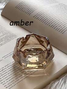 水晶钻石形烟灰缸，奢华装饰品，返校用品，节日礼物 - 彩色 - 查看 9