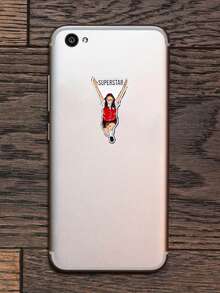 1PC"Superstar"Sticker,Sport Running Stickers, Perfect For Self-Motivation! Great For Personal Space, Planner And Notebook. Perfect For Students, Self-Improvement Advocates, And Anyone Who Values Encouragement. Categories: Motivational Stickers, Positive Quotes, Self-Help Art, Inspirational Designs. " - Multicolor - View 7