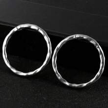 1只5毫米4克不锈钢圆形耳环，时尚纹理耳塞耳廓扩张器身体穿刺饰品 - 1528 - 查看 9