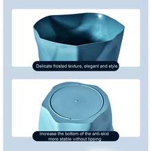 Bathroom Trash Can Simple Style Plastic Bedroom Living Room Trash Bin Creative Home Round Living Trash Can Bathroom Trash Can Office School Waste Paper Basket Kitchen Trash Can - Multicolor - View 9