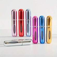 1Pc,5ml Perfume Bottle With Bottom Filling, Self-Pump Type, , Refillable Spray Bottle, Portable Cosmetic Bottle - 隨機的 - 查看 2