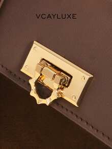 Fashionable Versatile Handbag, Contrast Color Minimalist Crossbody Bag, Unique Shoulder Bag, Suitable For Commuting, Work, Dating, And Gift Giving