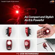Cygolite Hotshot Pro - Mode de luz Trasera para Bicicleta de 200 y 150 lúmenes, Esti de Montaje Duro y Flexible, 6 Modos de Noche y día, velocidades de Flash sintonizables por el Usuario,(150 lúmenes [tipo de montaje duro]) - Tipo 1 - Ver 6