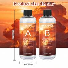 20ml/50ml/100ml/250ml/500ml/1000ml Epoxy Resin AB Glue, 1:1 Ratio, Includes Accessories & Tools, UV Resistant, Anti-Yellowing, Fast Curing AB Glue, Suitable For Handmade DIY Jewelry Making And Decorations