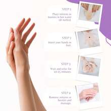 10分钟石蜡手足护理套装，家用SPA手膜手套，保湿手足膜 - 薰衣草、胶原蛋白、椰子油、芦荟、玫瑰、蜂蜜面膜，SPA礼盒套装，女士美容护理礼盒套装 - 彩色 - 查看 10