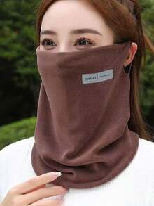 1 szt. polarowy ocieplacz na szyję, ciepły komin na rower dla mężczyzn i kobiet, koreańska dzianinowa maska na twarz na jesień/zimę