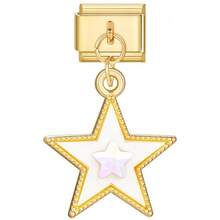 1/5/10/20/30/50pcs Random Mixed Gold-Color Modular Pendant, Moon & Tulip Pendant, Detachable Bracelet Charm Accessories - Multicolor - View 15