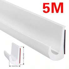 Self Adhesive Shape Rain Gutter Drip Rail Molding RV Water Guide Strip - White - View 12