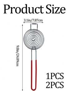 Stainless Steel Egg Yolk Separator, Long Handle Egg Yolk & Egg White Separator Cooking/Baking Kitchen Tool