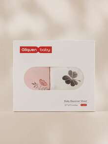 GLLQUEN BABY Bộ 2 ga trải giường cũi cho bé, ga phủ nệm cũi thoáng khí, bộ đồ giường cũi du lịch co giãn, họa tiết hoa thời trang cho bé trai và bé gái, kích thước 32 inch x 16 inch (họa tiết thỏ) - con thỏ - Xem 9