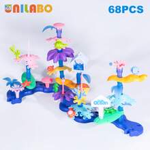 Flower Garden Building, Educational STEM Garden Play Set, Flower Stacking, Perfect Gift Christmas Gifts Color Block Color Blocks - 彩色 - 查看 21