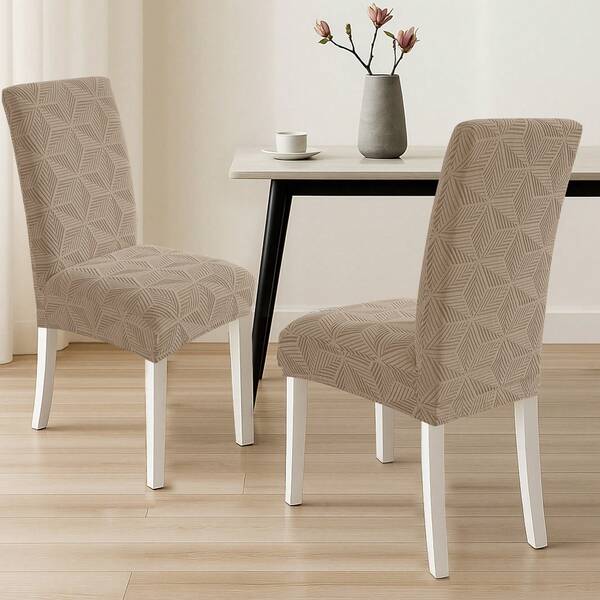 YSTYLE Chair Covers With Backrest 2/4/6 Pieces, Stretch Chair Covers, Living Room Kitchen Chair Covers, Universal Cat Scratch-Resistant Chair Cover, Modern Stain-Resistant Chair Cover