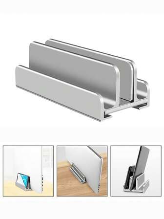 Aluminum Alloy Tablet Computer Laptop Stand,Desktop Tablet Holder And Storage Station,Mobile Phone Desktop Storage,Space Saving,For Home Or Office