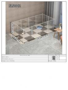 Large Indoor Pet Fence, Freestanding Cat Cage Dog Playpen With Spacious Area, Modular Assembly Cat Crate - Multicolor - View 26
