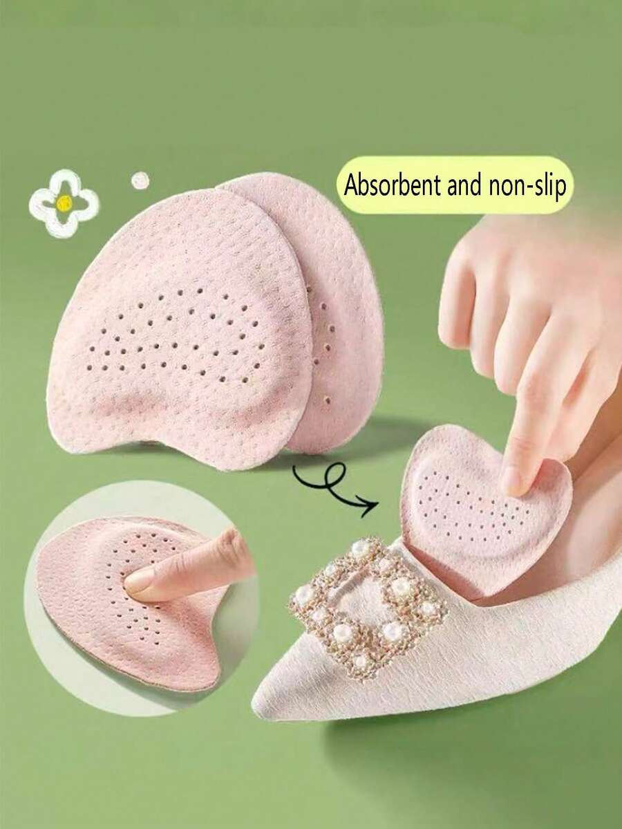 Women's Sandals Forefoot Cushion,High Heels Non-Slip Foot Care Insole Patch,Travel,Sports,(Beige) 1Pair