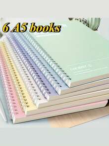 B5 Coil Notebook, Colorful A5 Elegant Notebook, Large Capacity, Thick Spiral Notebook, Minimalist Notebook, Colorful & Stylish, Multi-Color