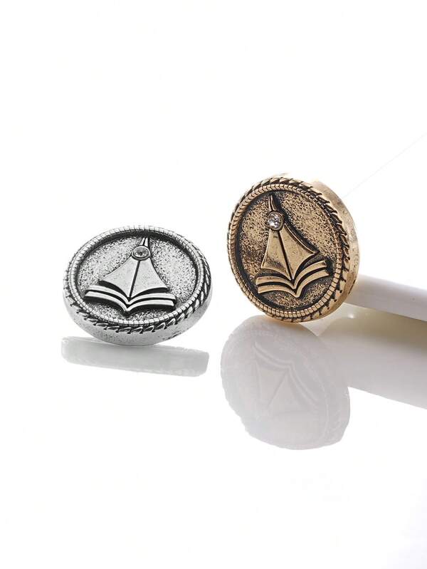 10 قطعة/عبوة أزرار أنيقة بتصميم دائري ذات نقوش فريدة مزينة بالراين ستون للنساء للكنزات والقمصان والفساتين والحقائب وصناديق الهدايا والأكمام والخياطة اليدوية