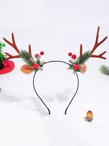 1件万圣节趣味氛围3D头箍，玫瑰花3D蝙蝠造型派对头箍，发饰，节日配饰，发带，发箍，女士发箍，秋季服装，万圣节服装，节日必备美妆家居卧室装饰 - 彩色 - 查看 5