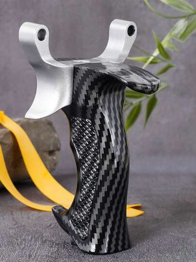 1 Set Outdoor Hunting Gear ABS Material Slingshot, Lightweight And Convenient To Carry And Use, Includes Slingshot Rubber Bands, Suitable For Jungle Hunting, Shooting Range Practice, Outdoor Leisure Shooting Entertainment, Hunting Game Slingshot, Boys Outdoor Leisure