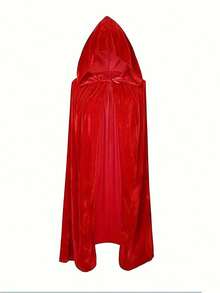 Christmas Party Outfit Little Red Riding Hood Cape, Red Fairy Princess Hooded Cloak Suitable For Various Holiday Gatherings And Role-Playing, Little Red Riding Hood Costume Cosplay Role-Playing Game Uniform,Holiday Dress-Up, Photo Props, And Seasonal Events,Christmas Party Costume - Multicolor - View 5