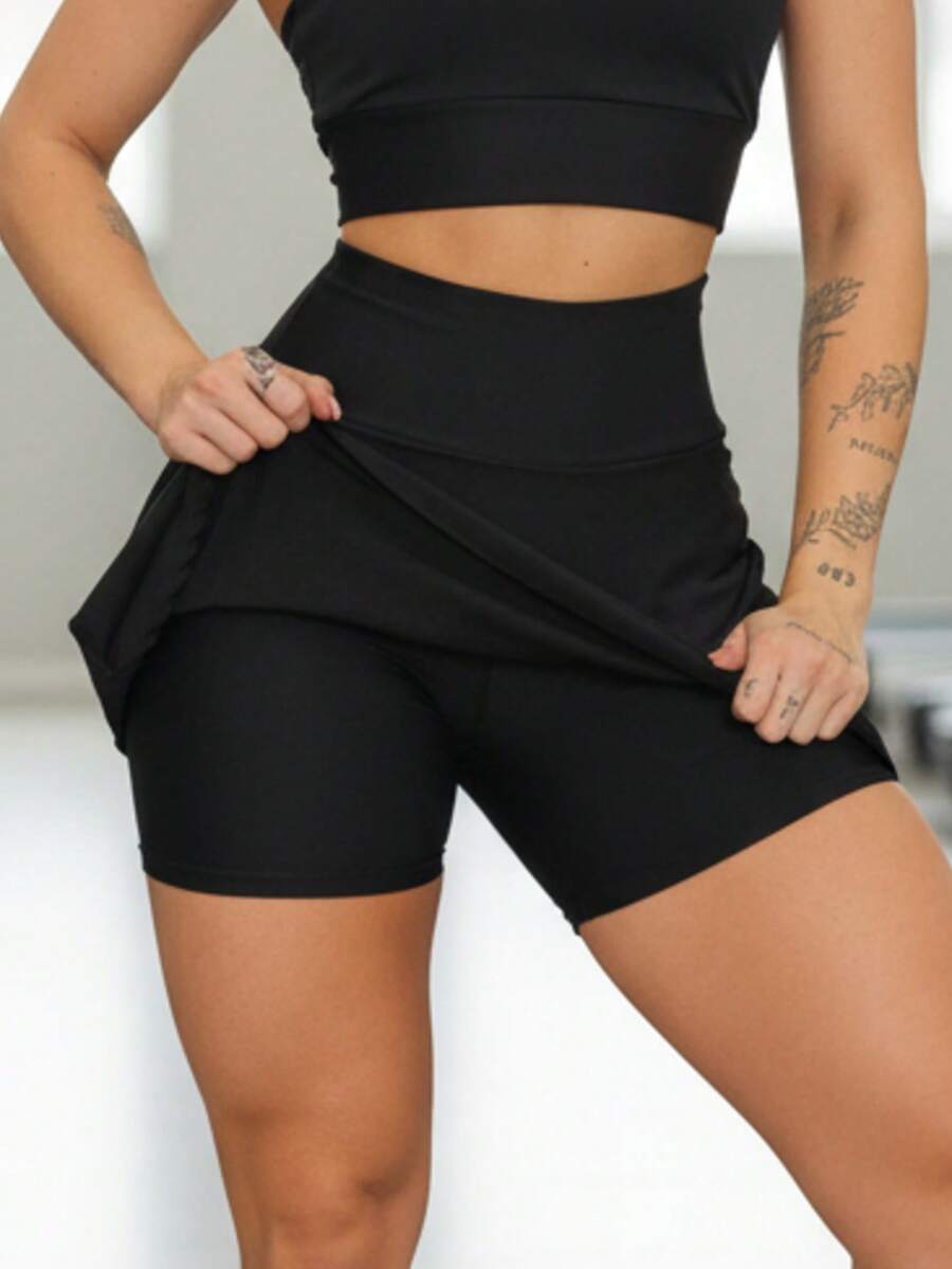Women Sports Skirts & Skorts - 黑色 - 查看 1