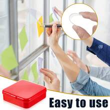 60pcs Double-Sided Tape - Strong Waterproof Removable Reusable No Residue, Suitable For Walls, Posters, Crafts, Chinese New Year Decorations - With Red Storage Box - Home, Office, School Party Decor, Office Supplies, Durable Material, Portable Packaging, Suitable For Professionals