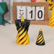 全新不可能金字塔穿越雕塑 3D 打印螺旋锥体坐立不安玩具减压装饰摆件生日礼物、坐立不安玩具、玩具、坐立不安、坐立不安玩具、玩具、坐立不安、螺旋坐立不安玩具、挑选坐立不安、青少年坐立不安 - 1 Piece - 查看 5