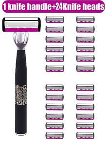 Men's Manual Safety Shaver, With 6 Layers Of Sharp Razor Blades For Smooth Shaving, An Ergonomic Manual Designed Shaving Tool That Provides An Instant Shaving Experience, Making You Feel Refreshed. It Is A Men's Shaving Tool That Is Easy To Clean, Easy To Install, Affordable And Durable.