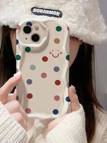 حافظة هاتف بسيطة مضادة للسقوط مطلية بالنقاط ، متوافقة مع هواتف آيفون 17/17 برو ماكس//14/15 برو ماكس، 16/11/16 برو ماكس/13/11، 12، 13، 16، 15، 16 بلس، 16 برو ماكس، S25/S23/S24A56 A36 A26/A134G A22 A21S A514G A52 S22 أولترا A335G/10 ريدمي نوت 114G