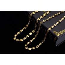 HIJONES Stainless Steel Coffee Beans Chain Necklace Bracelet Men Women Minimalist Chunky Hop Jewelry - Vàng 9mm - Xem 10