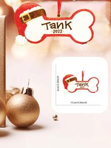 1 pezzo Decorazioni natalizie personalizzate - Decorazioni natalizie personalizzate a forma di osso per cani con nomi, decorazioni per alberi di Natale, decorazioni natalizie, regali di Natale per mamma, papà, animali domestici, amici, regali per donne, amicizia, decorazioni natalizie personalizzate per la famiglia