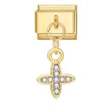 1/5/10/20/30/50pcs Random Mixed Gold-Color Modular Pendant, Moon & Tulip Pendant, Detachable Bracelet Charm Accessories - Multicolor - View 4