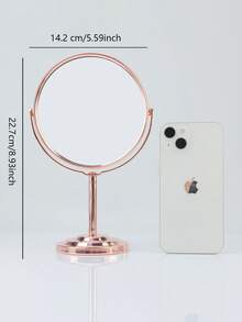 1/2个化妆镜，桌面简约大号公主镜，双面放大镜，适用于宿舍/梳妆台，化妆，价格实惠，房间装饰，梳妆台，旅行，卧室，化妆配件，镜子，化妆镜，价格实惠，圣诞礼物，化妆品，化妆工具，便宜货，礼物，女士礼物，圣诞礼物，赠品，旅行，便宜货，旅行必备 - 銀色 - 查看 21