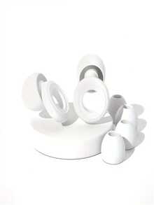 1 Par de Tampões de Ouvido de Silicone Reutilizáveis, Adequados para Dormir e Nadar, com 2 Pares de Cabeças de Reposição, Podem Ser Usados para Ronco, Aprendizado, Concertos, Confortáveis e Duráveis