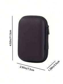 1PC Portable Mini Storage Bag, Mobile Phone Charger Data Cable Organizer Bag, Zipper Around Box Wallet, USB Charger Headphone Organizer, Portable Hard Drive Earphone Case USB Charger Headphone Organizer, Portable Hard Drive Earphone Case Power Bank Travel Portable Charger Charger Case School College Headphone Case Cable Bag Electronic Bag Power Bank Charger - 彩色 - 查看 5