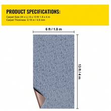 Carpet - Poliestere faserteppich grigio 1,8*4M - Visualizzare 7