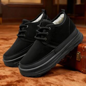 冬季新款毛绒加厚百搭雪地靴休闲鞋一脚蹬雪地运动鞋