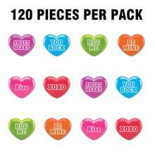 120 piezas de confeti con forma de corazón de colores, decoración para el Día de San Valentín, suministros para fiestas, adecuado para fiestas, bodas y celebraciones